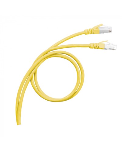 Патч-корд S/FTP, cat. 6а, PVC, 1м, желтый Legrand (051780) в Копейске Патчкорды (медные) Pintop.ru
