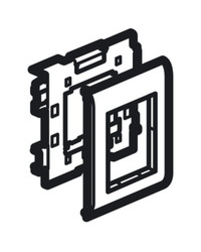 Суппорт Mosaic на 2 модуля 110 мм METRA Legrand (638086) в Копейске Аксессуары для кабель-канала Pintop.ru