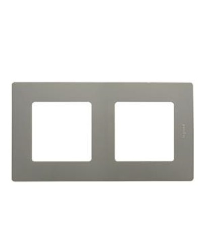 Рамка 2 поста Etika светлая галька Legrand 672522 в Копейске Аксессуары для кабель-канала Pintop.ru