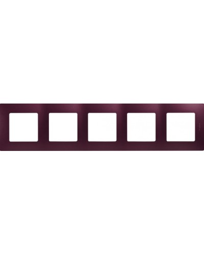 Рамка 5 постов Etika сливовый Legrand 672565 в Копейске Аксессуары для кабель-канала Pintop.ru