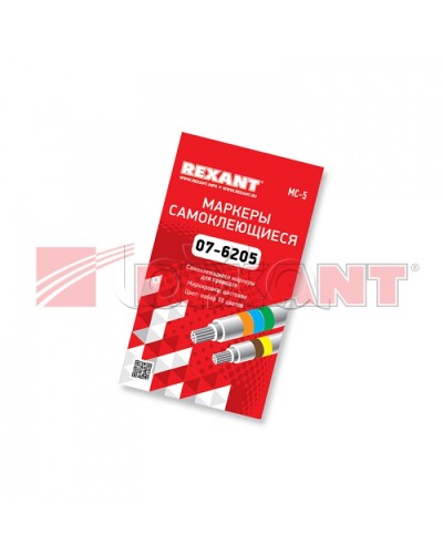 Маркер кабельный самоклеящийся МС-5 REXANT 07-6205 в Копейске Аксессуары для кабель-канала Pintop.ru