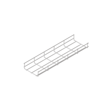 Проволочный лоток 50х500 L3000 мм INOX304 КМ-Профиль (PL50-500-3000 INOX304)