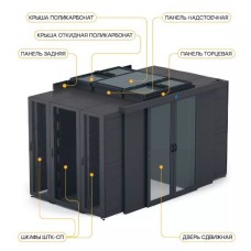 Панель торцевая 100 мм двухрядного прохода 1500 - 1800 мм для ЦОД-СП металл ЦМО ЦОД-СП-ПТ2-100.1800-9005